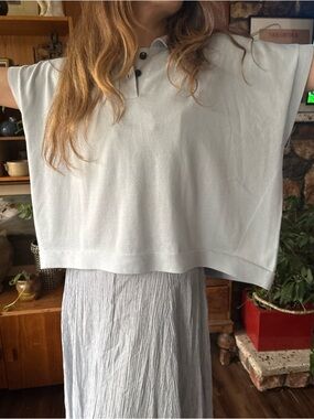 Nicholson & Nicholson Minimalist Box Top Sweater OS quiet luxury prep